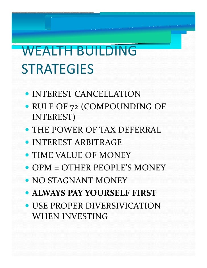 2009 Tax Update & Wealth Building Strategies Using The Current Ta…