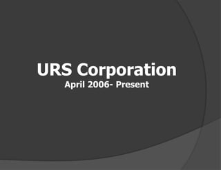     Award of Excellence received from LOGCAP III Project Manager  