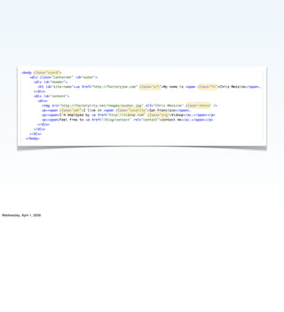 Implementing the Social Web