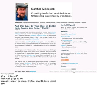 Implementing the Social Web