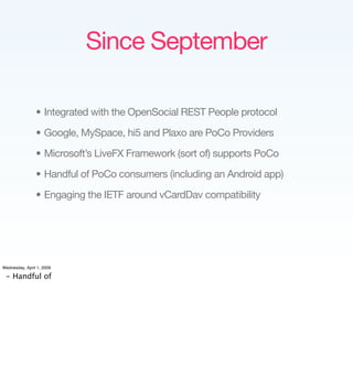 Implementing the Social Web