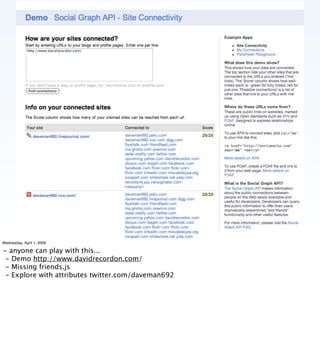 Implementing the Social Web