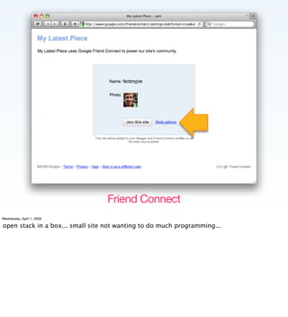 Implementing the Social Web