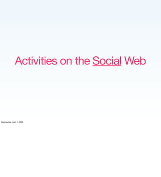 Implementing the Social Web