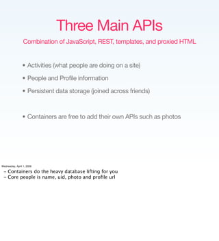 Implementing the Social Web