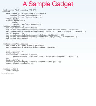 Implementing the Social Web