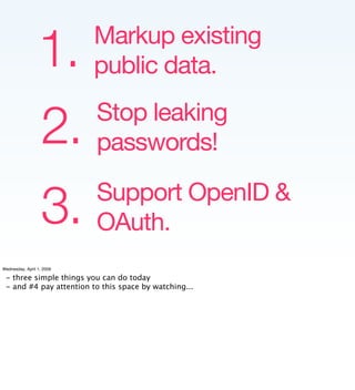 Implementing the Social Web