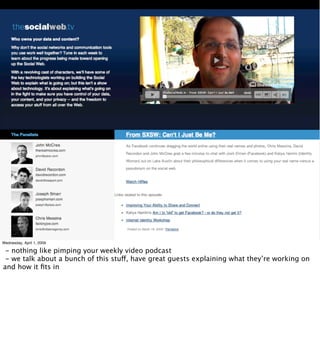 Implementing the Social Web