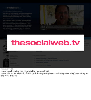 Implementing the Social Web