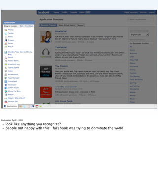 Implementing the Social Web