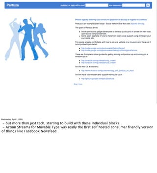 Implementing the Social Web