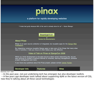 Implementing the Social Web