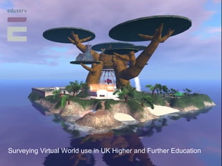 Digital Games in 
European Libraries 
Surveying Virtual World use in UK Higher and Further Education 
Saturday, 13 September 2014 
 
