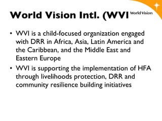 World Vision Intl. (WVI) ,[object Object],[object Object]