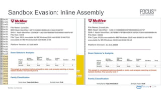 McAfee Confidential 
. 
11 
Sandbox Evasion: Inline Assembly 
 