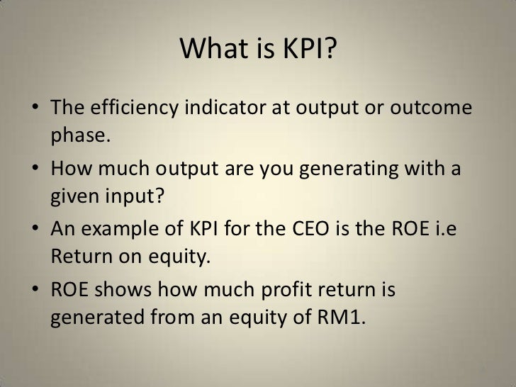 Kpi calculation