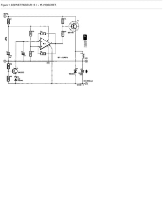 Figure 1. CONVERTISSEUR +5 > – 15 V DISCRET.
 