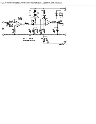 Figure 1. PROTECTION DES H.P. PAR DÉTECTION ACTIVE DE LA COMPOSANTE CONTINUE.
 
