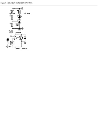 Figure 1. INDICATEUR DE TENSION MINI / MAXI.
 