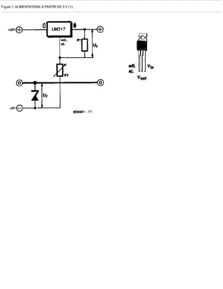 Figure 1. ALIMENTATIONS À PARTIR DE 0 V (1).
 