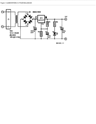 Figure 1. ALIMENTATION 3 V POUR BALADEUR.
 