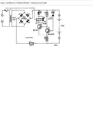 Figure 1. SCHÉMA DU « FITNESS CENTER » POUR ACCU AU PLOMB.
 