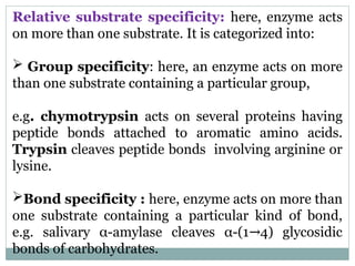 Group Specificity Example 200L Enzymology MBBS2.pptx- Enzyme and its Kinetics | PPTX