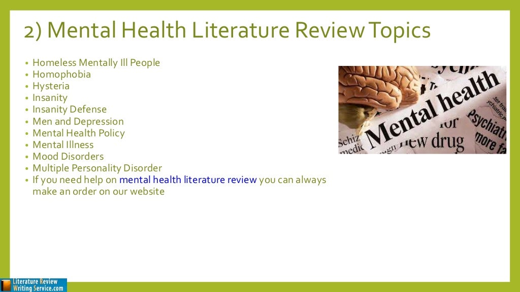 medical literature review sample