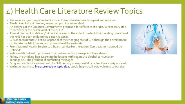medical topics for literature review