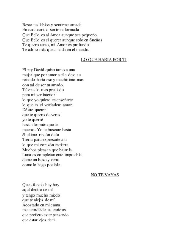 Poema No Te Alejes De Mi Poema No Te Alejes De Mi