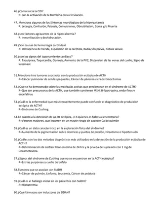 2CIENTAS PREGUNTAS ONCOLOGICAS OCTAVO DE