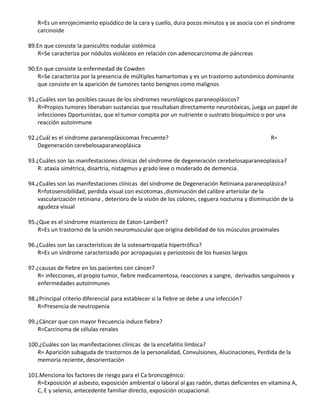 2CIENTAS PREGUNTAS ONCOLOGICAS OCTAVO DE