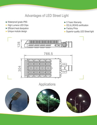 200W LED STREET LIGHT NEW