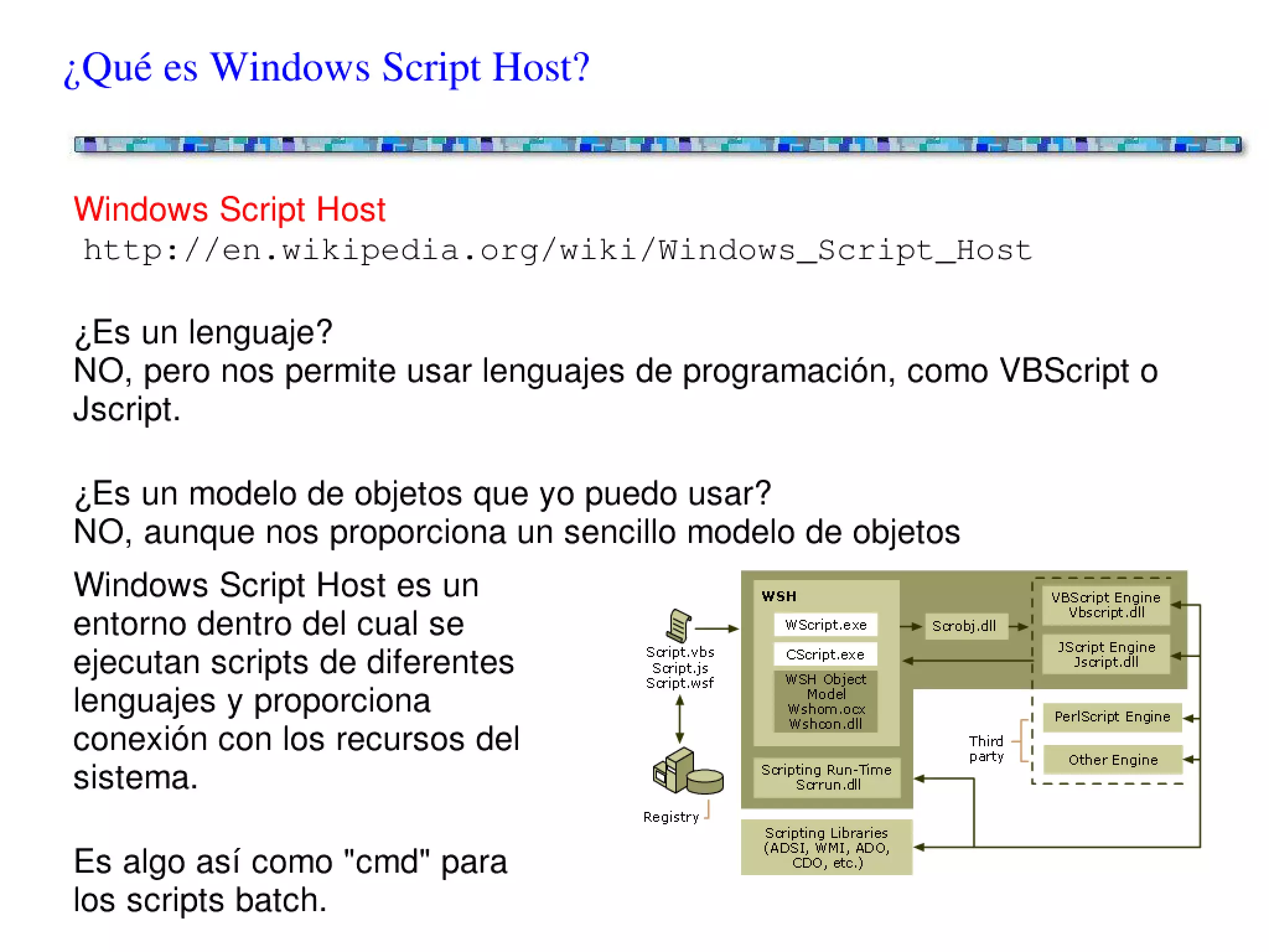 Scripting en entornos Windows - Conceptos básicos