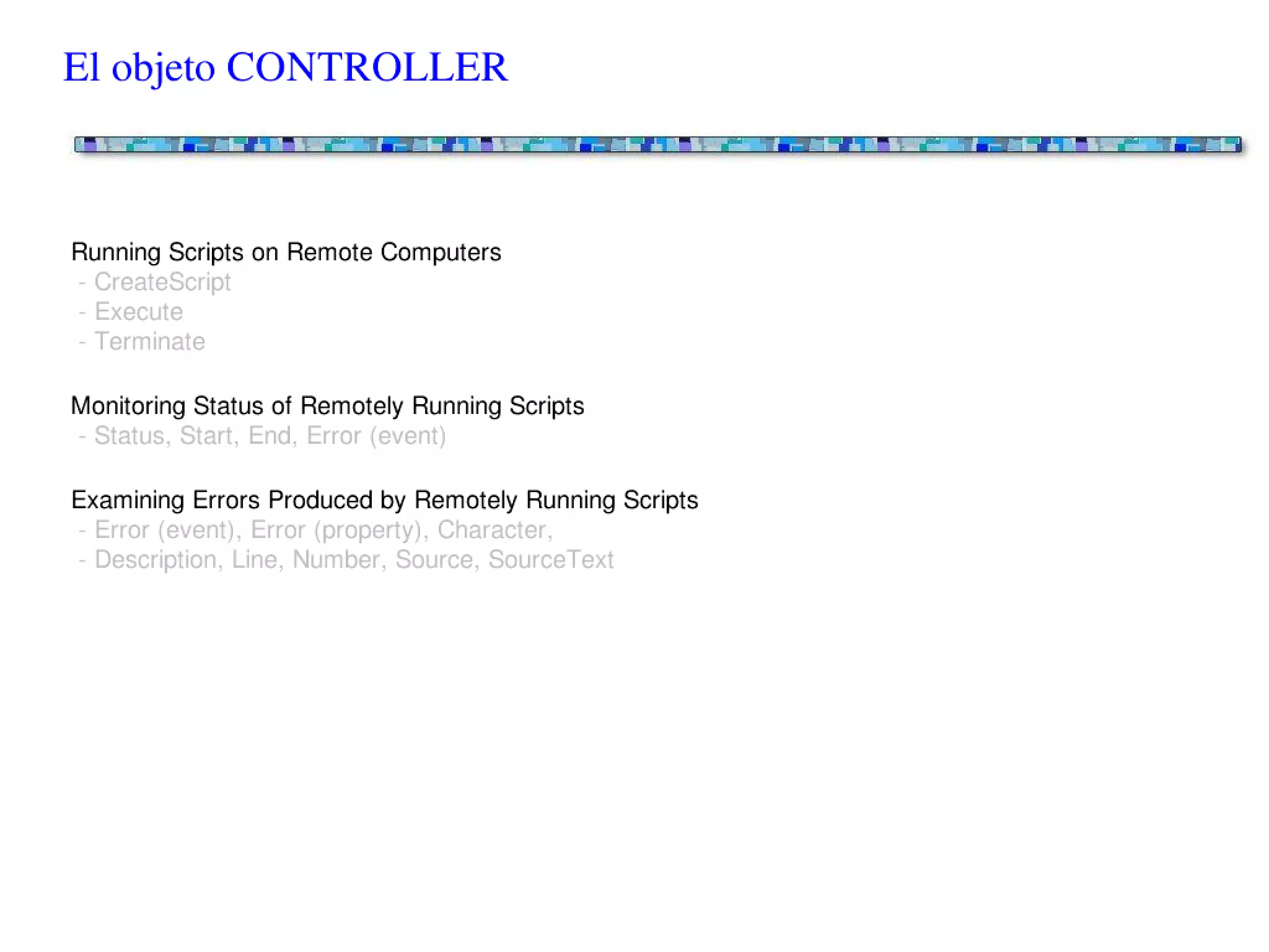 Scripting en entornos Windows - Conceptos básicos