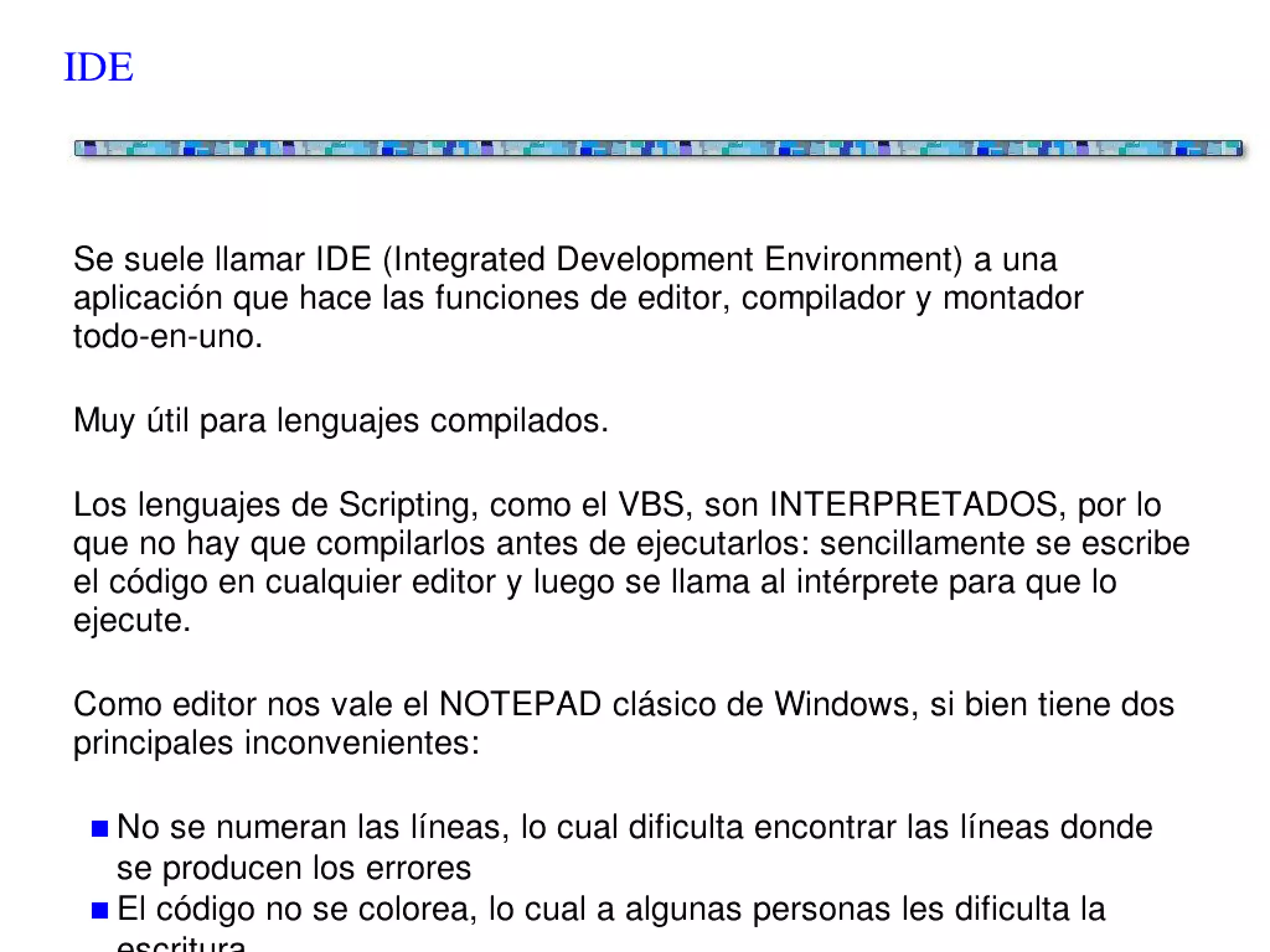 Scripting en entornos Windows - Conceptos básicos