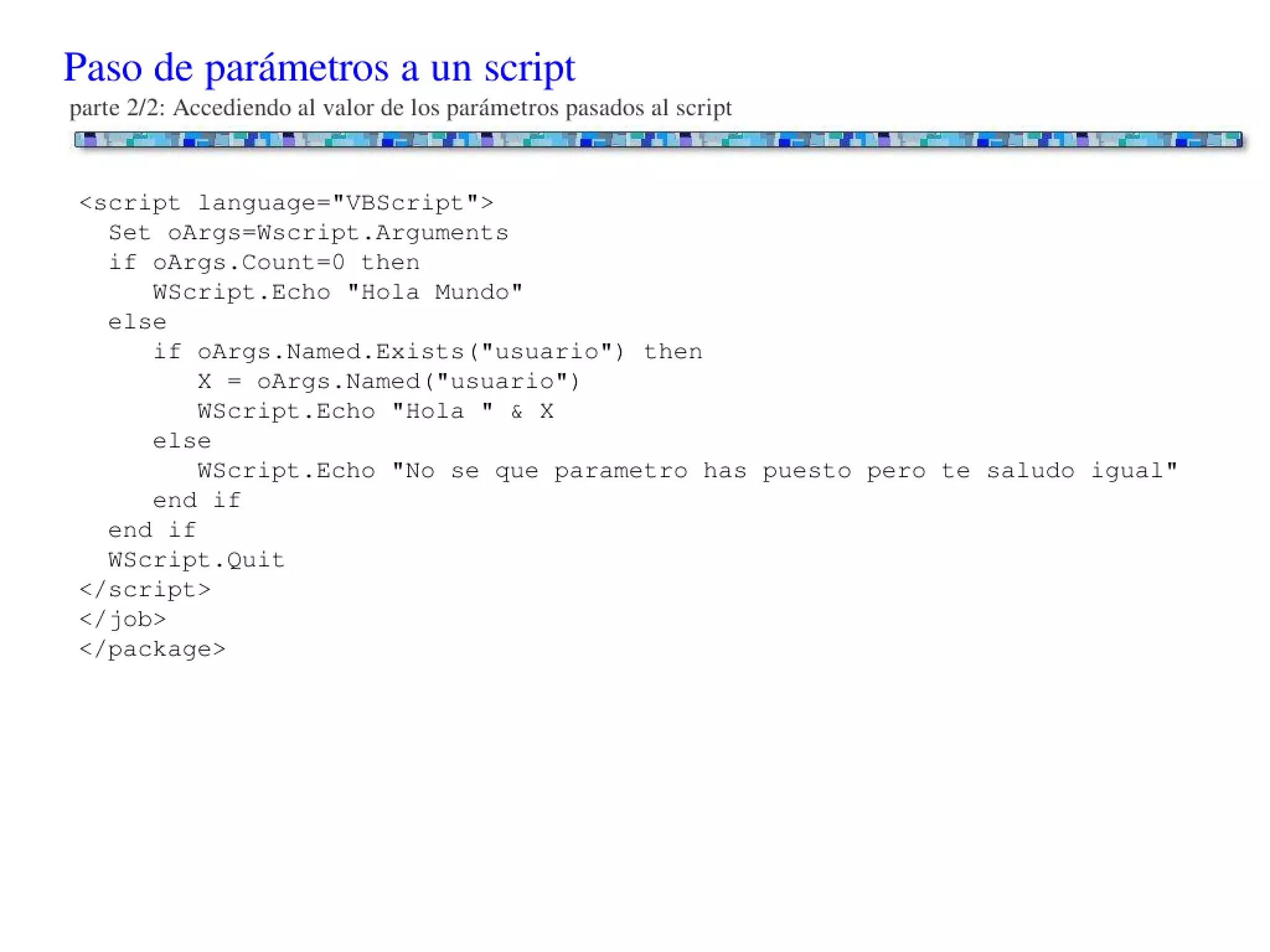 Scripting en entornos Windows - Conceptos básicos