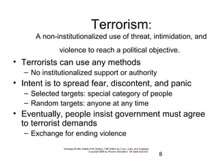 8
Courtship and Mate Selection
• Internet is new meeting place
• More people marrying later
• Endogamy: restriction of mate selection
to people within the same group
• Exogamy: requires mate selection outside
certain groups, usually one’s own family or
certain kin
• What is the difference between dating and
courting?
 
