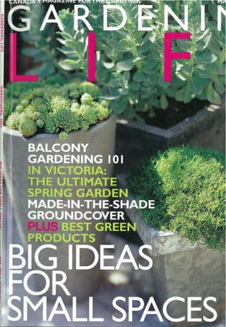 295 Davenport Road Gardening LIfe Feature March/April 2002