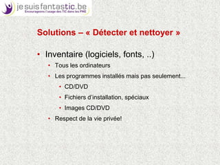 Solutions – « fermer les portes »