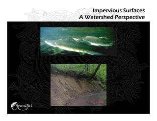 Impervious Surfaces
A Watershed Perspective
 