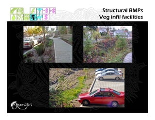 Structural BMPs
Veg infil facilities
 