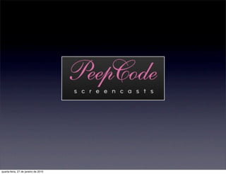 quarta-feira, 27 de janeiro de 2010
 