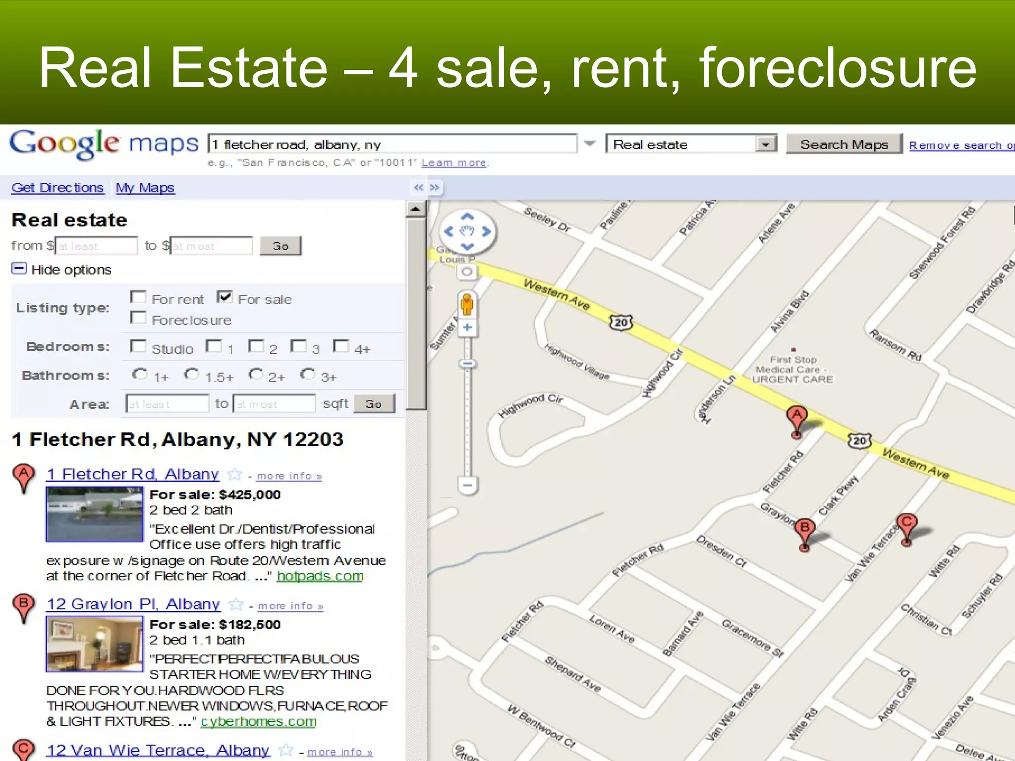 Real Estate – 4 sale, rent, foreclosure 