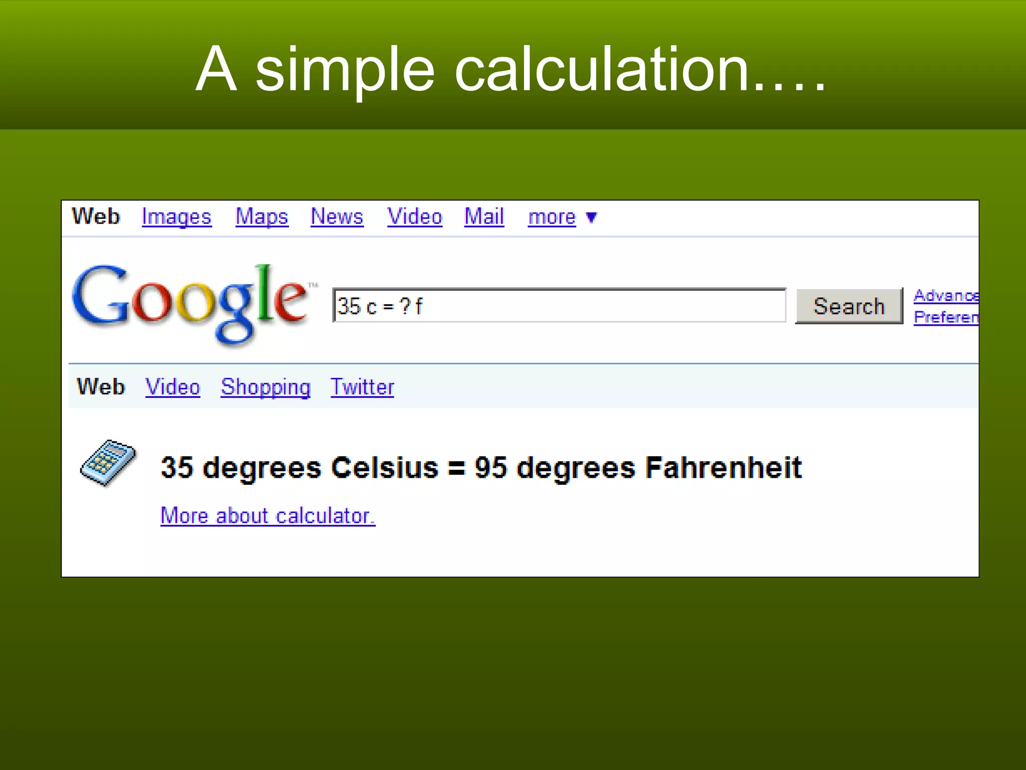 A simple calculation.… 