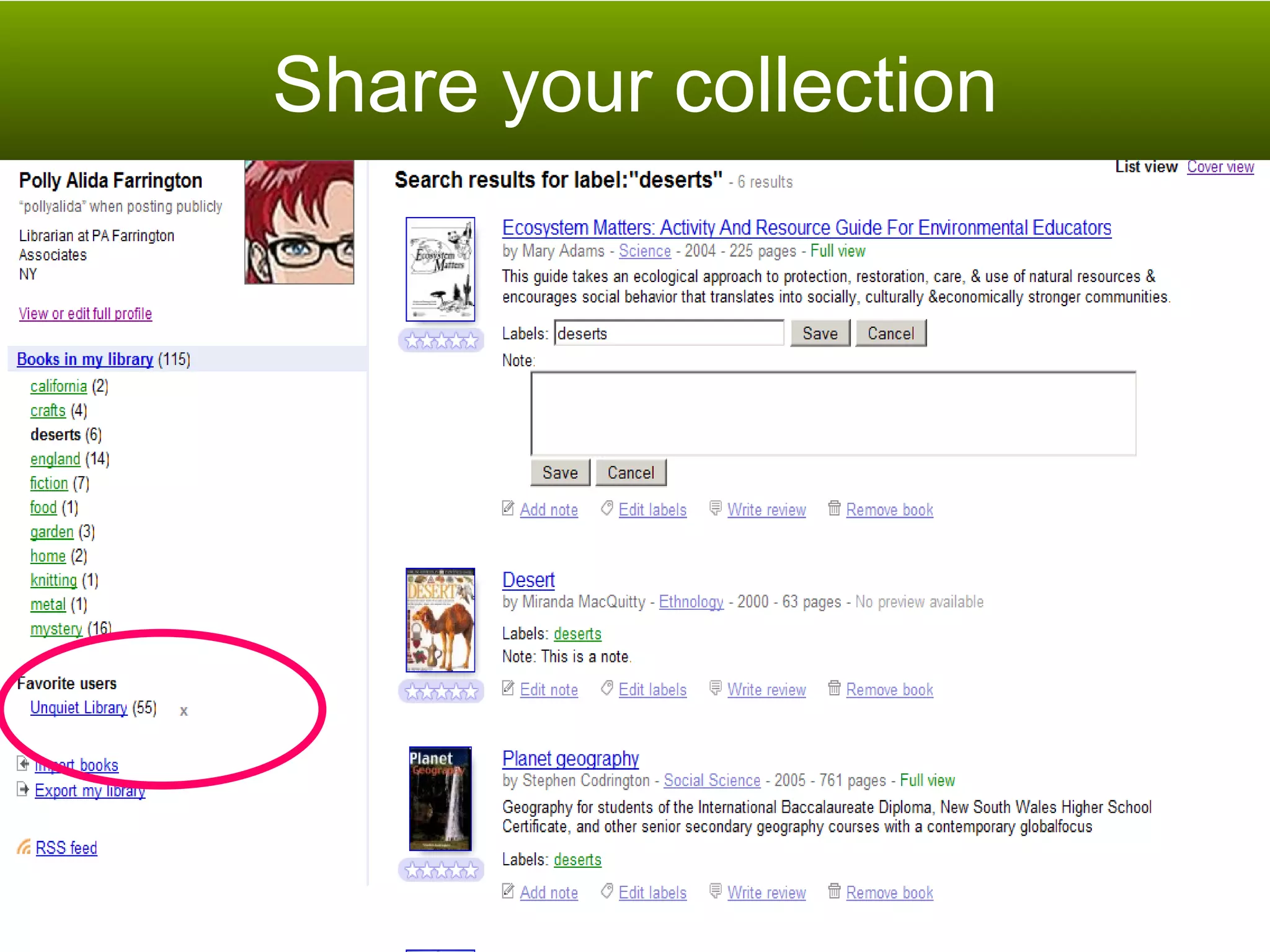 Share your collection 