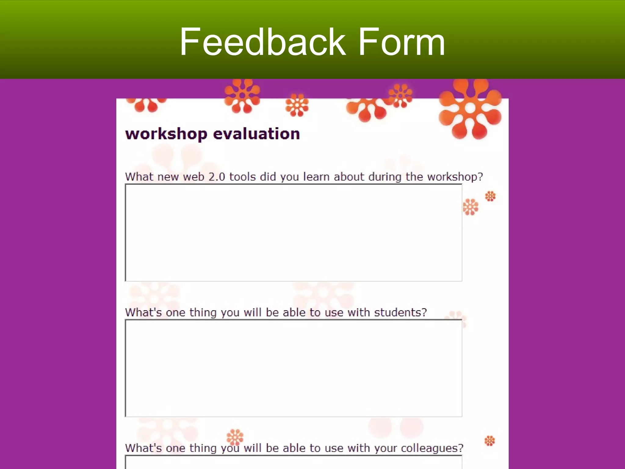 Feedback Form 