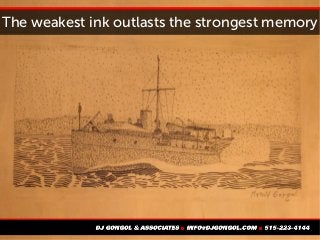 The weakest ink outlasts the strongest memory
 