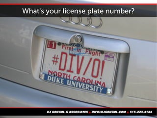 What's your license plate number?
 