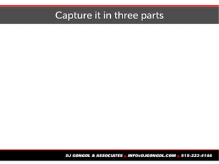Capture it in three parts
 
